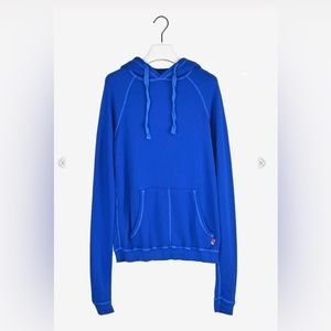 SUPERFLUFF LUX pullover hoodie - electric bluelight
